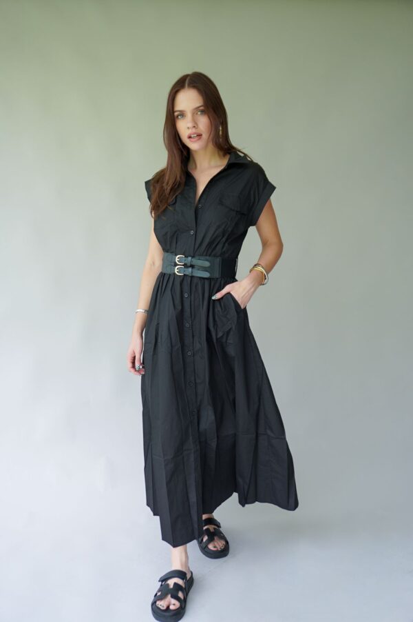 VESTIDO NEGRO CINTURON