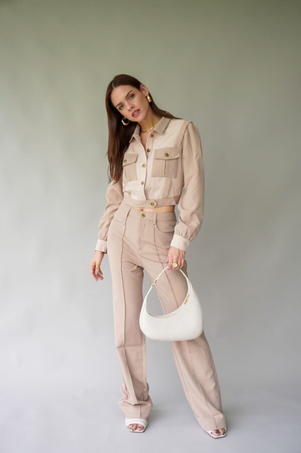 SET CHAMARRA DUO BEIGE