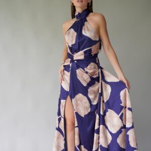 VESTIDO HOJAS DORADAS