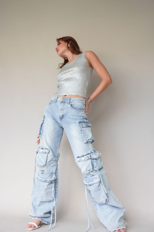 PANTALON MEZCLILLA BOLSAS