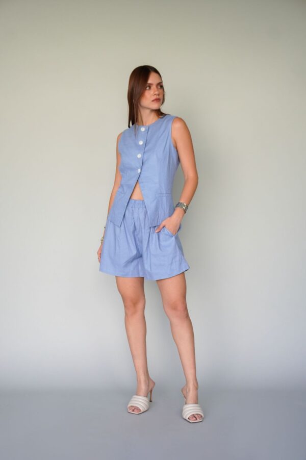 SET SHORT LINO AZUL